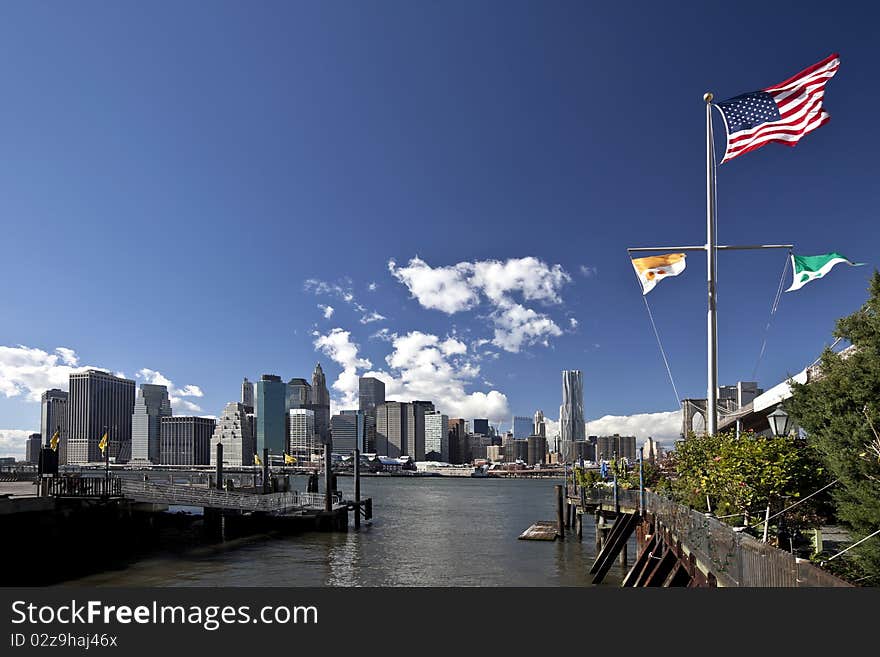 The New York City Downtown Skyline