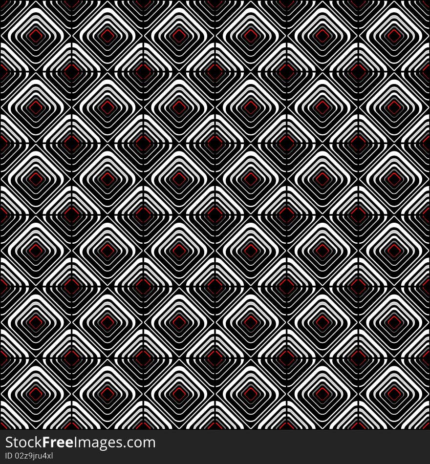 Seamless geometric checked pattern. Decorative texture. Vector art.