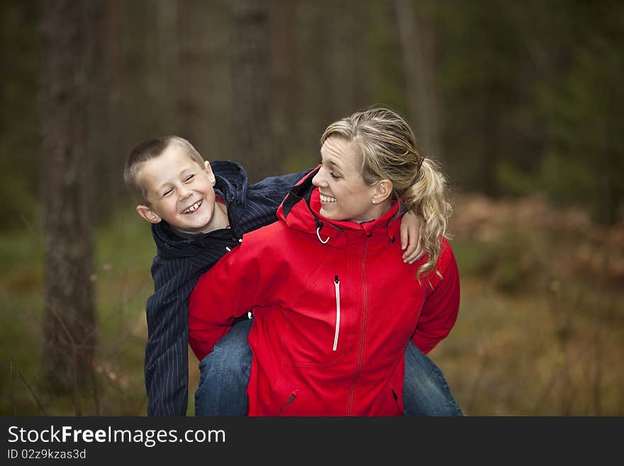 Mother and son