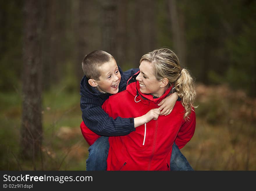 Mother and son