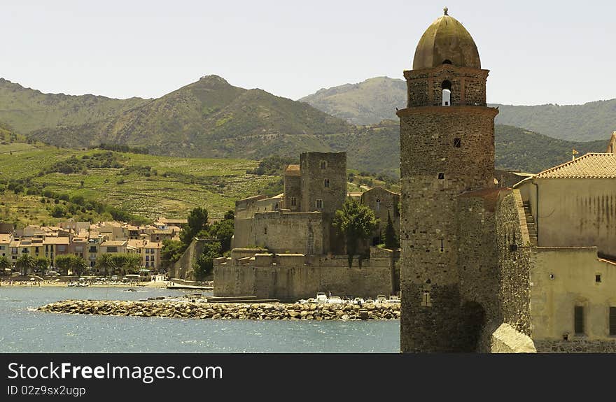 View of the Collioure in France, Europe. View of the Collioure in France, Europe.