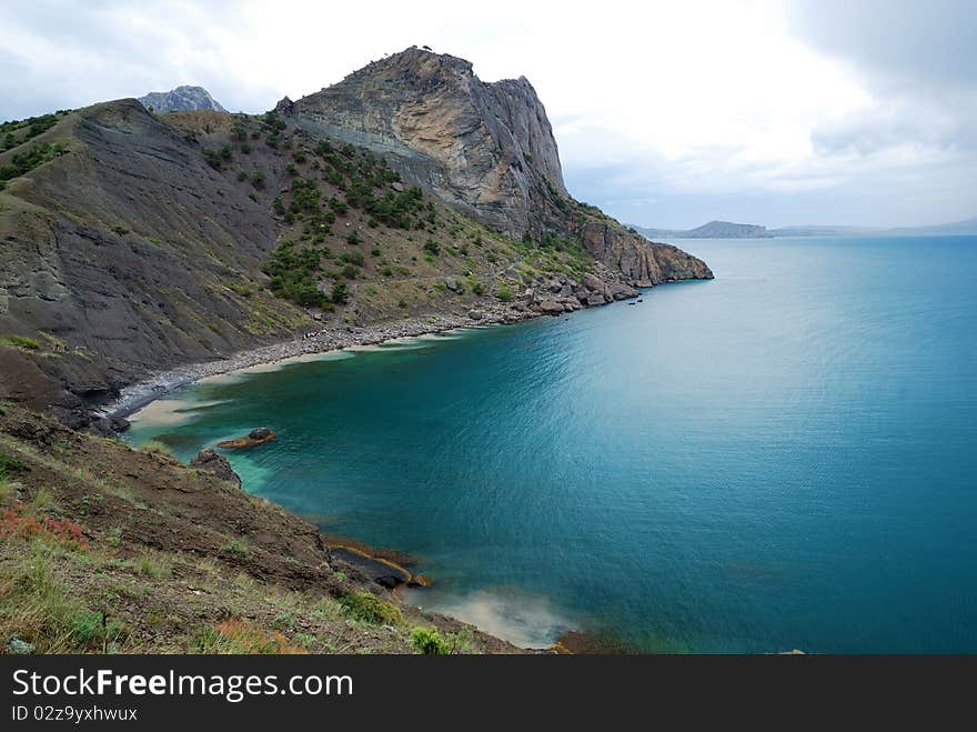 The Crimean seascape with cape