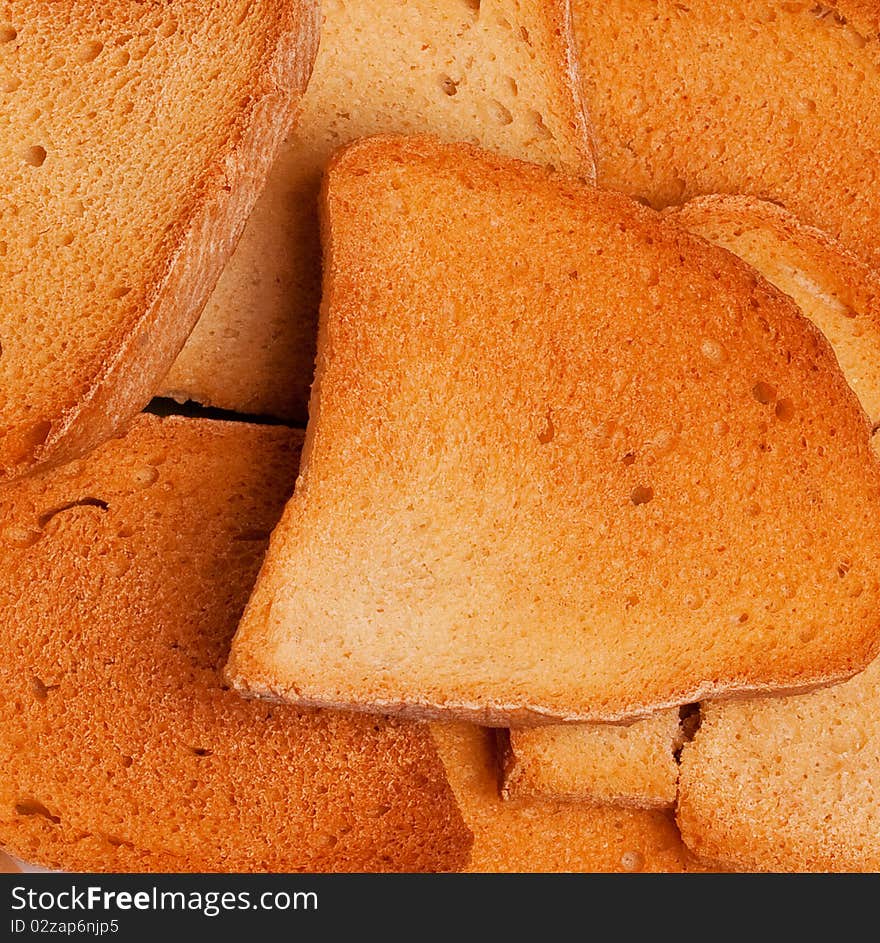 Texture of fried hot toast. Texture of fried hot toast