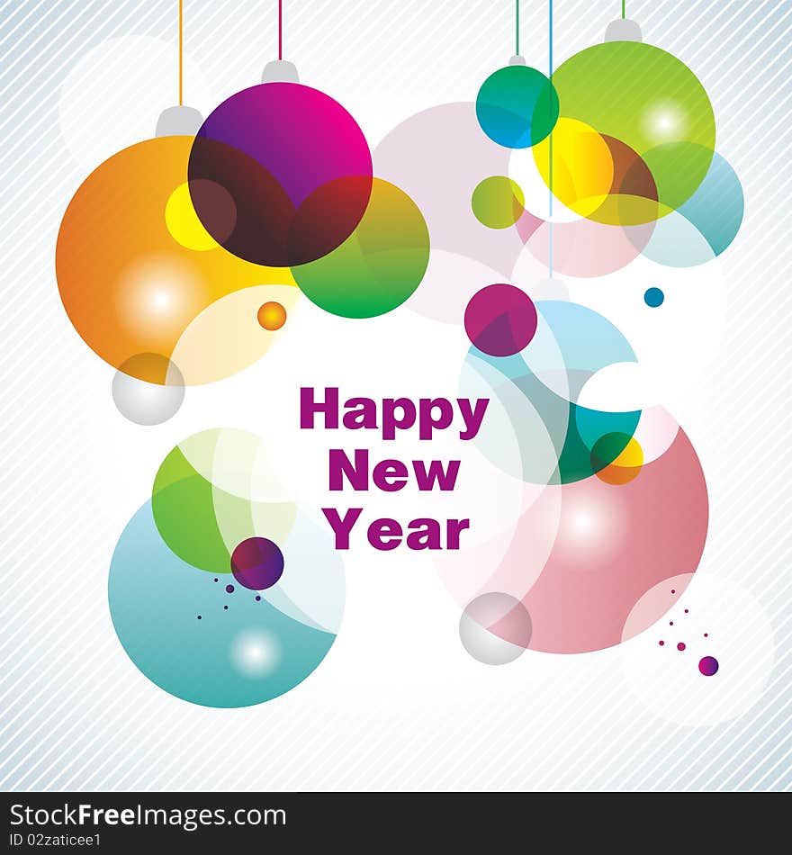 Colorful new year background