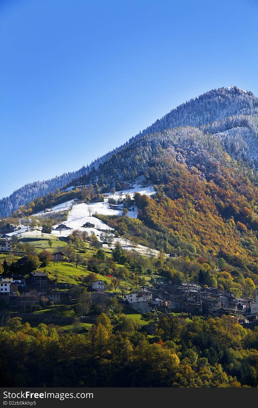 Mountain in autumn