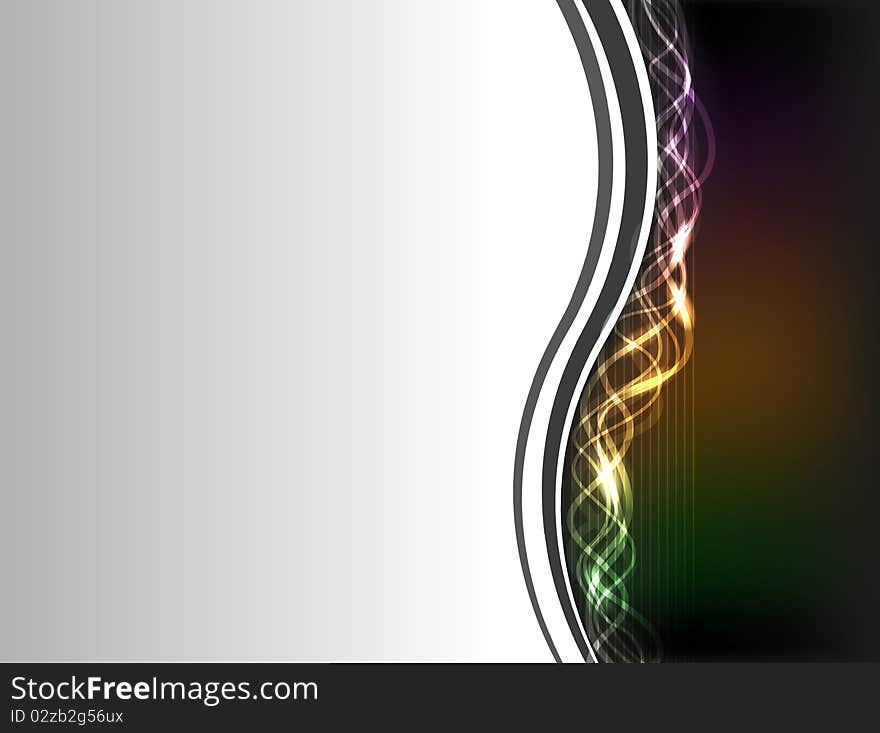 Colorful plasma frame abstraction for you design