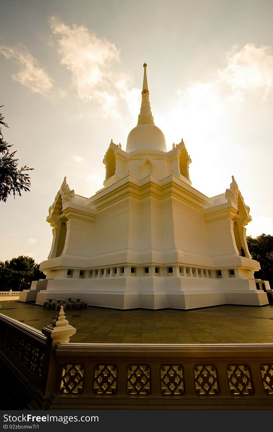 Pagoda in the temple in Thailand.