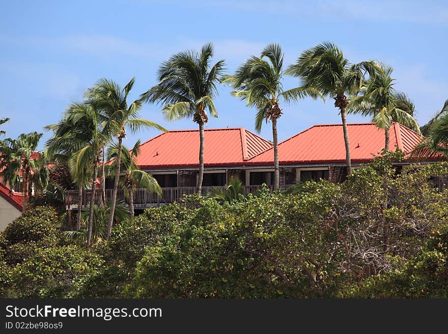 Tropical condo over looking the beach in the U.S. virgin islands