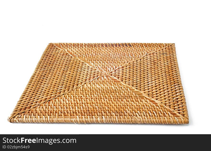 Square wicker placemat