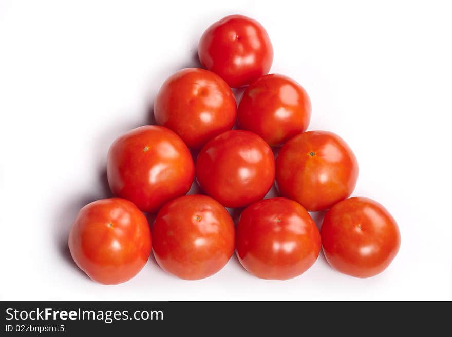 juice Tomato on white background