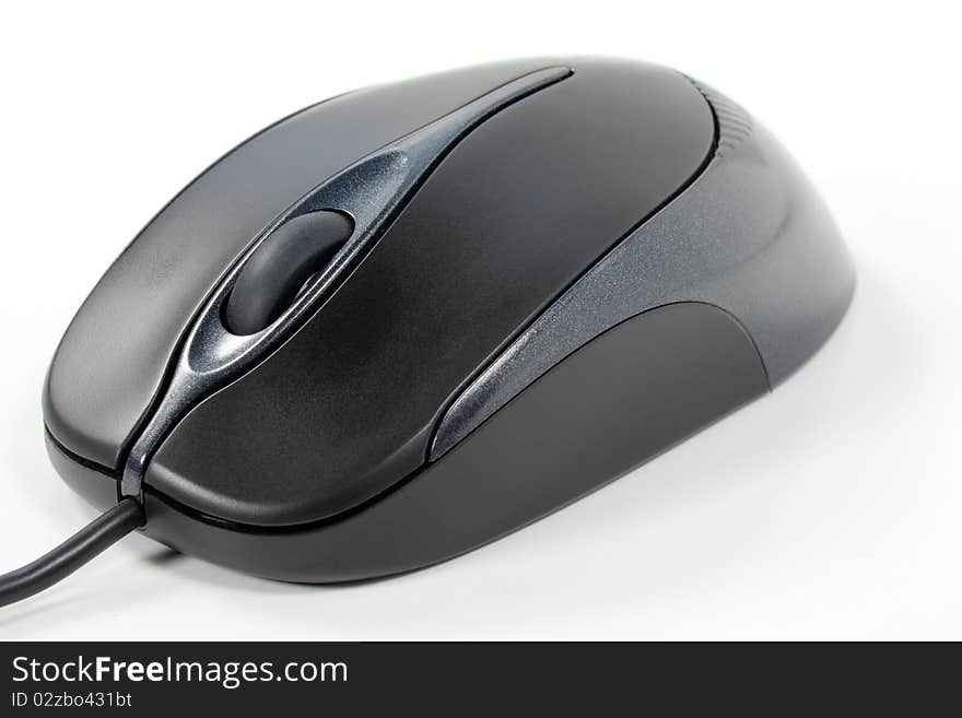 Black computer mouse