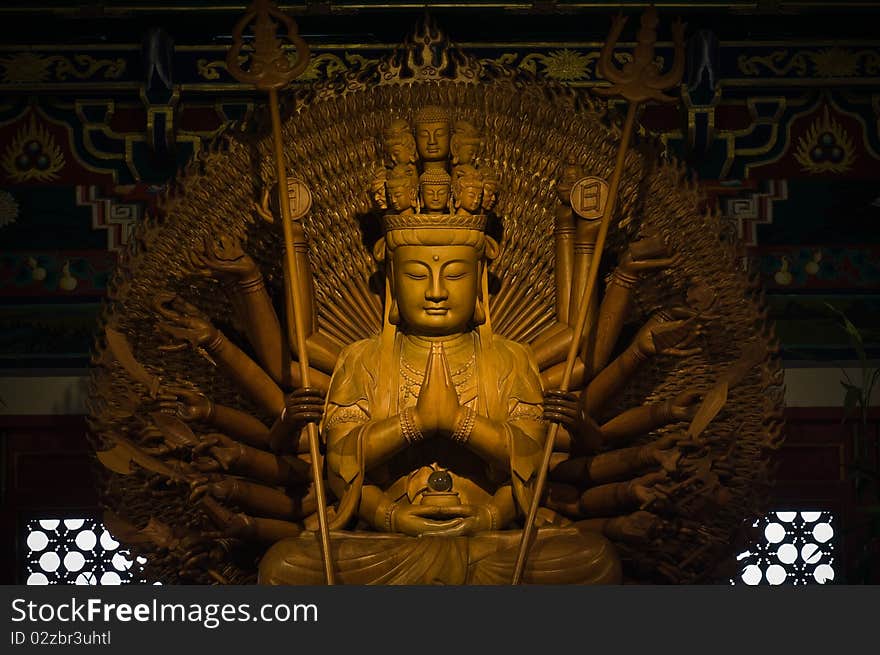 Goddess of mercy in Kammalawat Dragon temple,Thailand