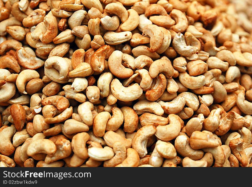 Close up of peanuts