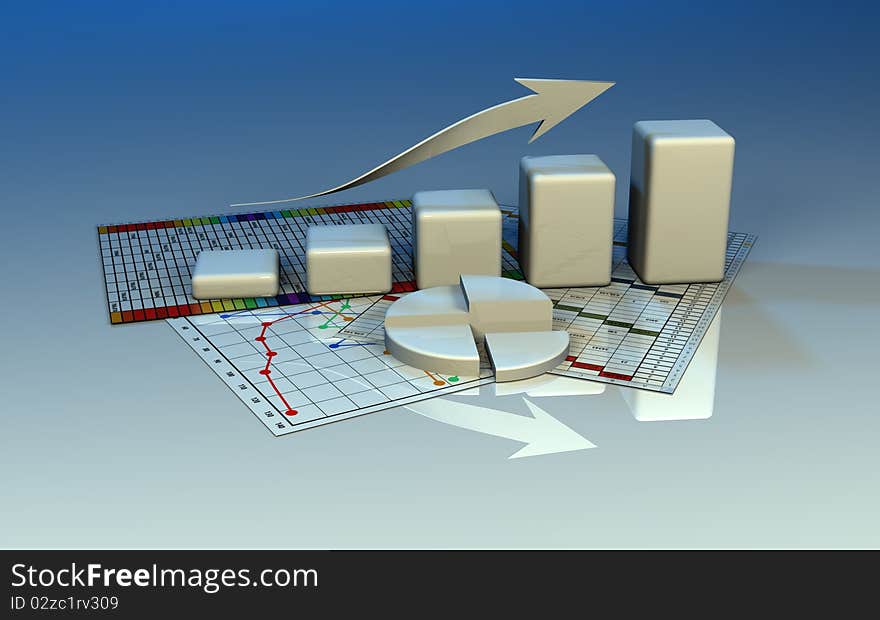 Business Graph, Diagram, Chart Graphic