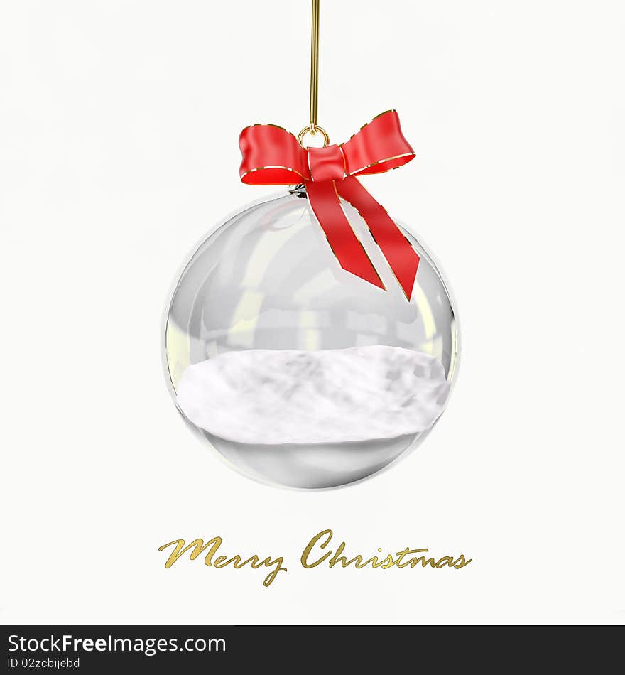 Christmas glass ball