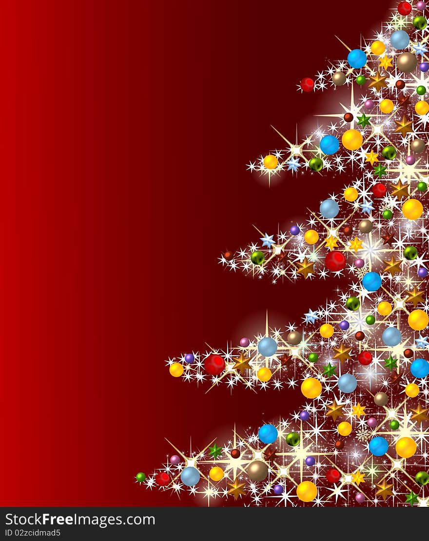 Illustration of a christmas tree