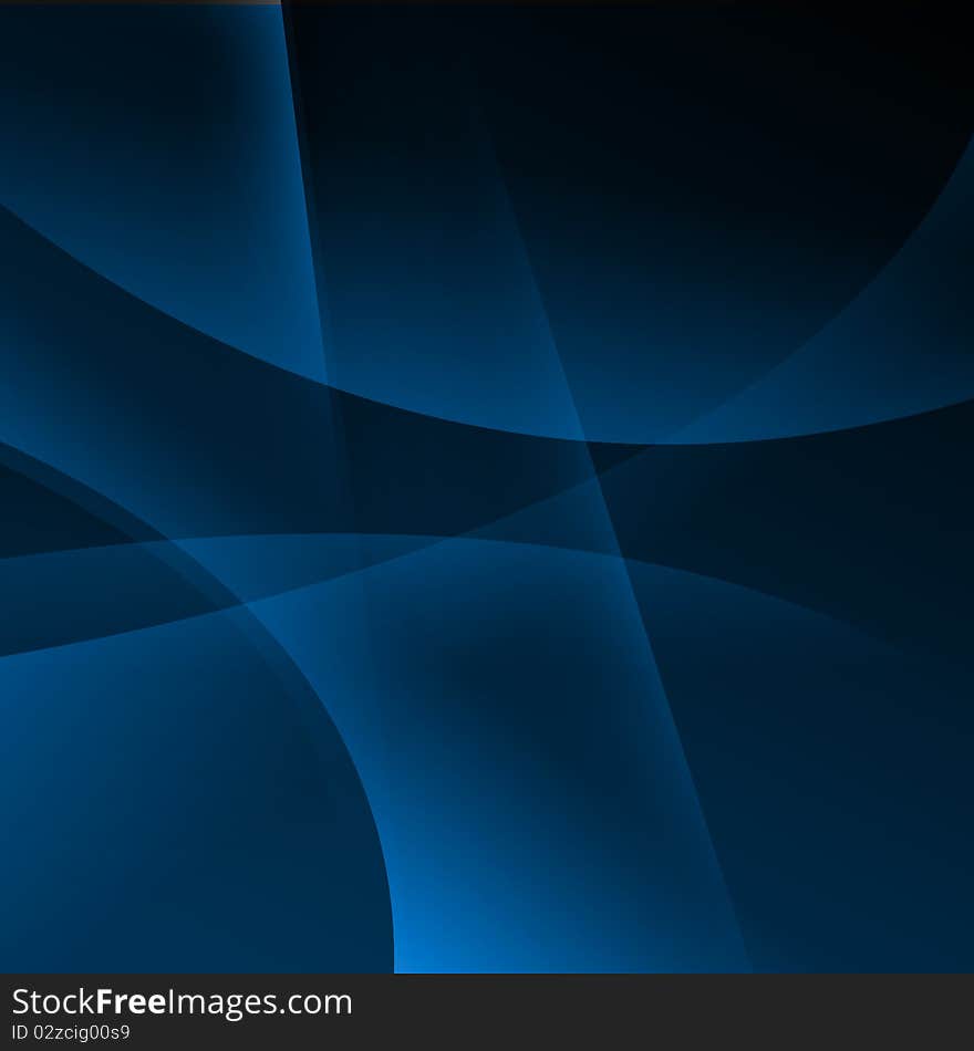 Brilliant wave of light on a blue background. Brilliant wave of light on a blue background