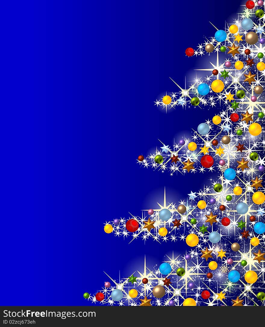 Illustration of a christmas tree