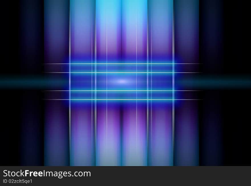 Powerful blue lines background abstraction