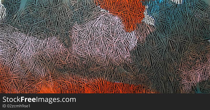 Many drawing lines and paint colors abstract background texture. Many drawing lines and paint colors abstract background texture