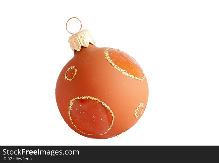 Christmas ball isolated on a white background