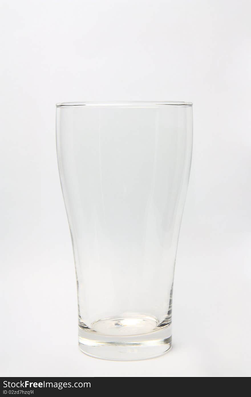 Clear empty glass for beverage or etc. Clear empty glass for beverage or etc