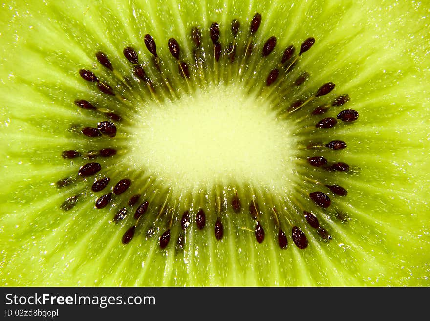 Kiwi fruit pulp.