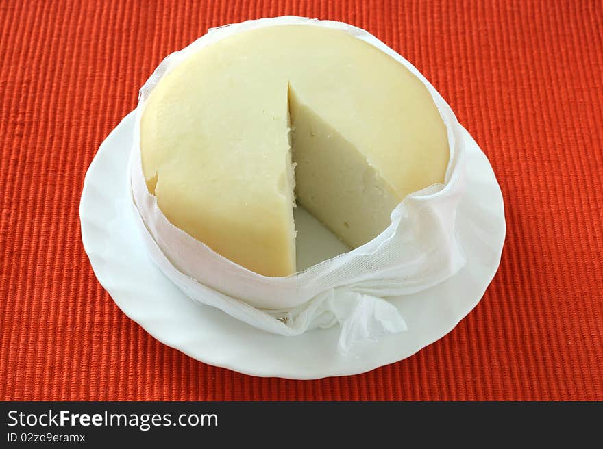 Cheese on a plate