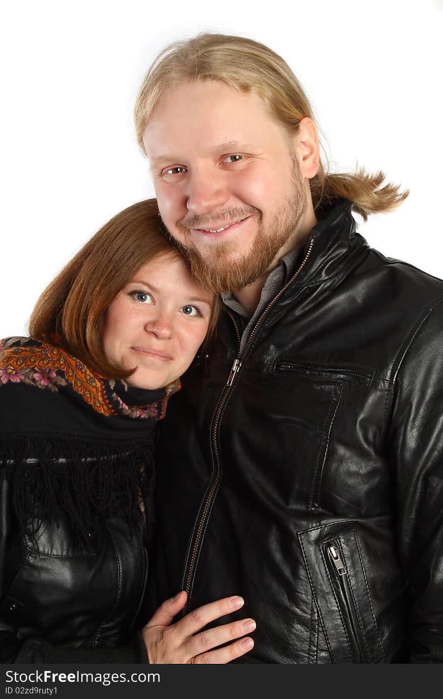 Man And Woman In Winter Jackets