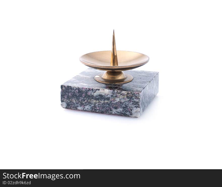 Candlestick made of stone