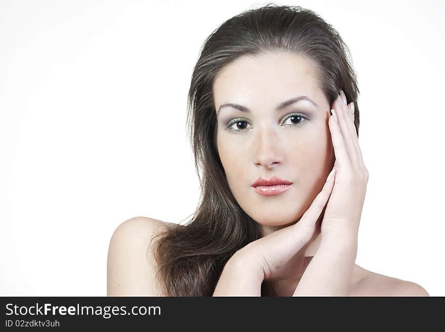 Portrait of woman with beautiful make-up