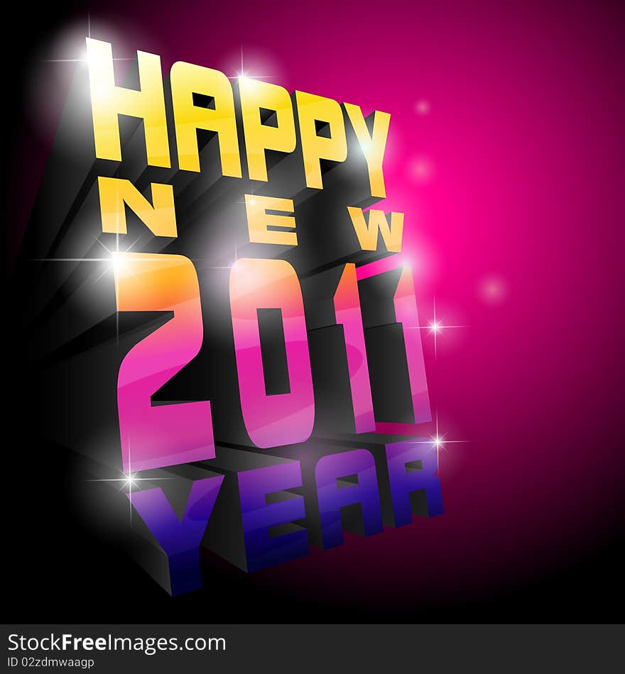 New year. Abstract background. Vector illustration.