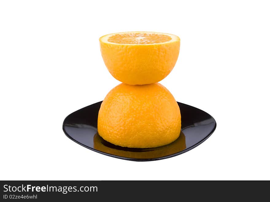 Beautiful fruit of an orange