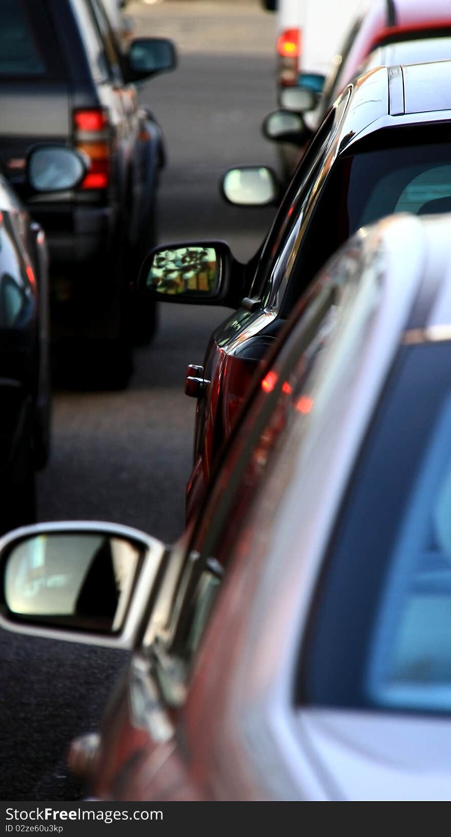 Image of cars on a freeway in the UK. Image of cars on a freeway in the UK