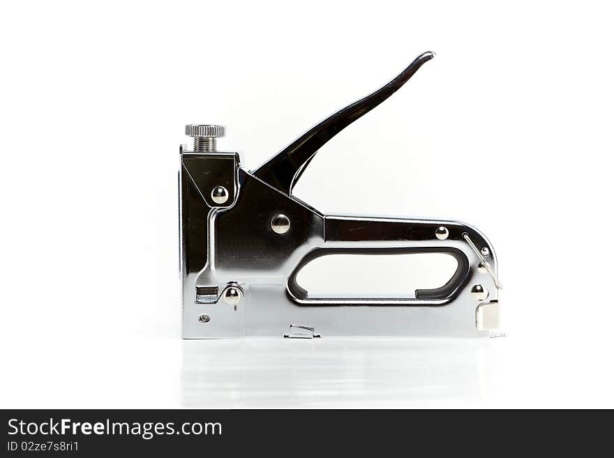 Stapler on a white background