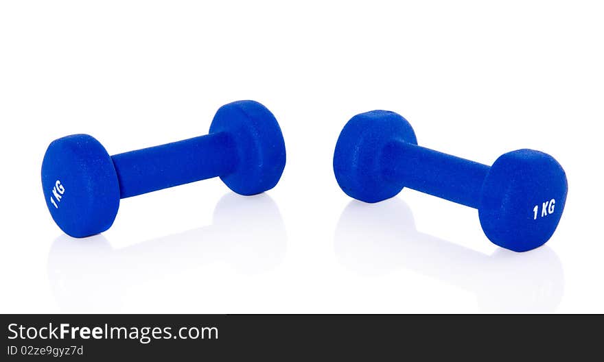 Blue Weightlifting Instruments