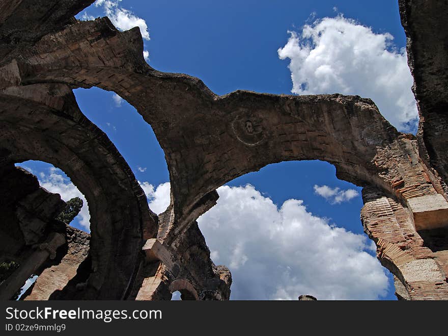 Remains of the dome of the villa Adriana