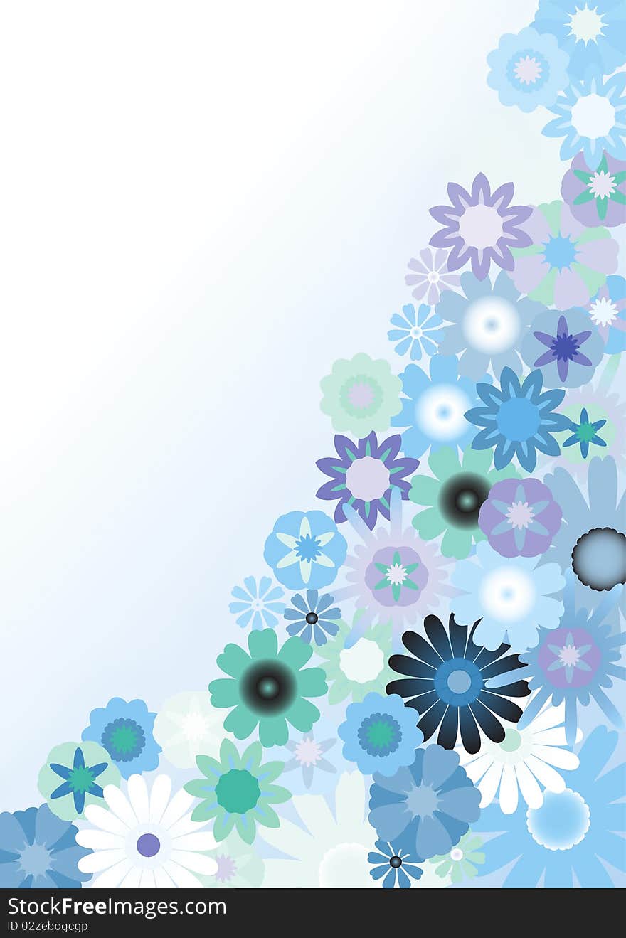 Floral background. This image is a illustration and can be scaled to any size without loss of resolution.