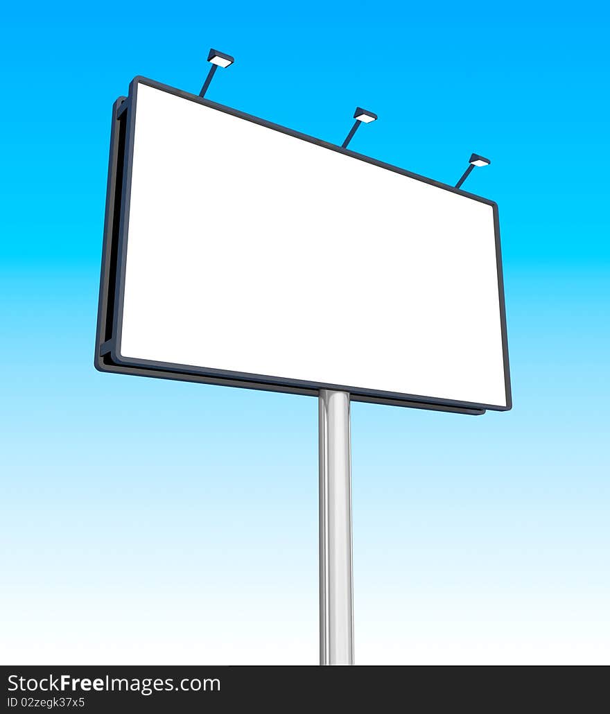 Blank billboard