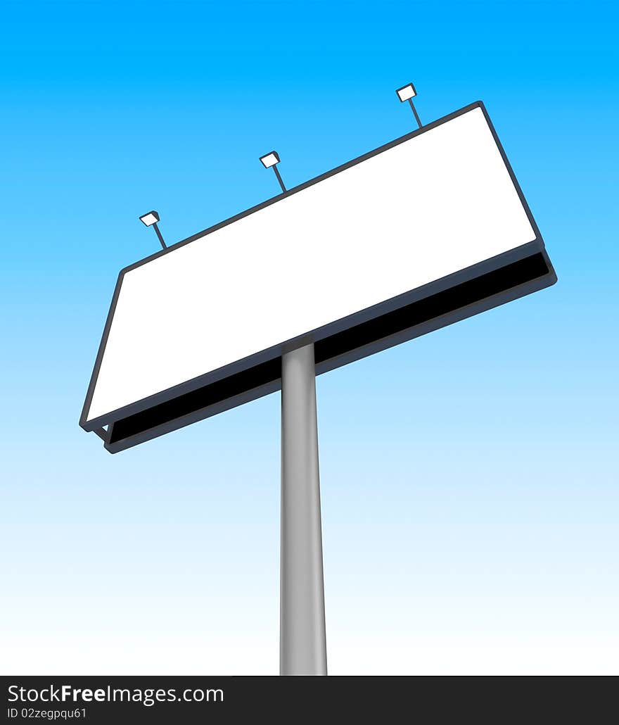 Blank billboard