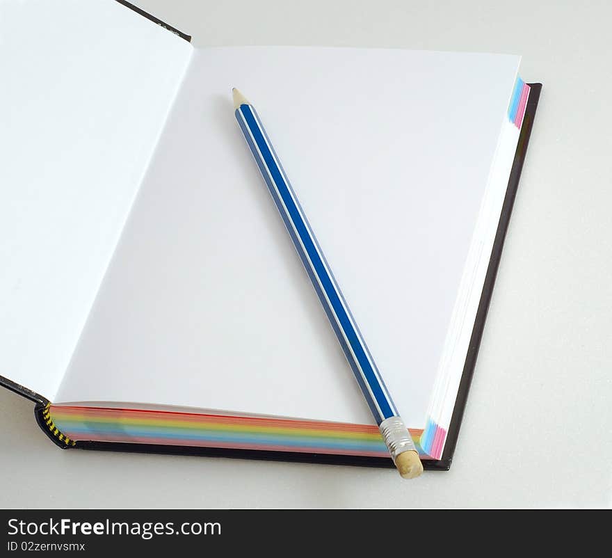 Note pad with pencil