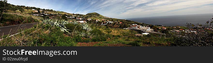 The volcanic island of La Palma. The volcanic island of La Palma.