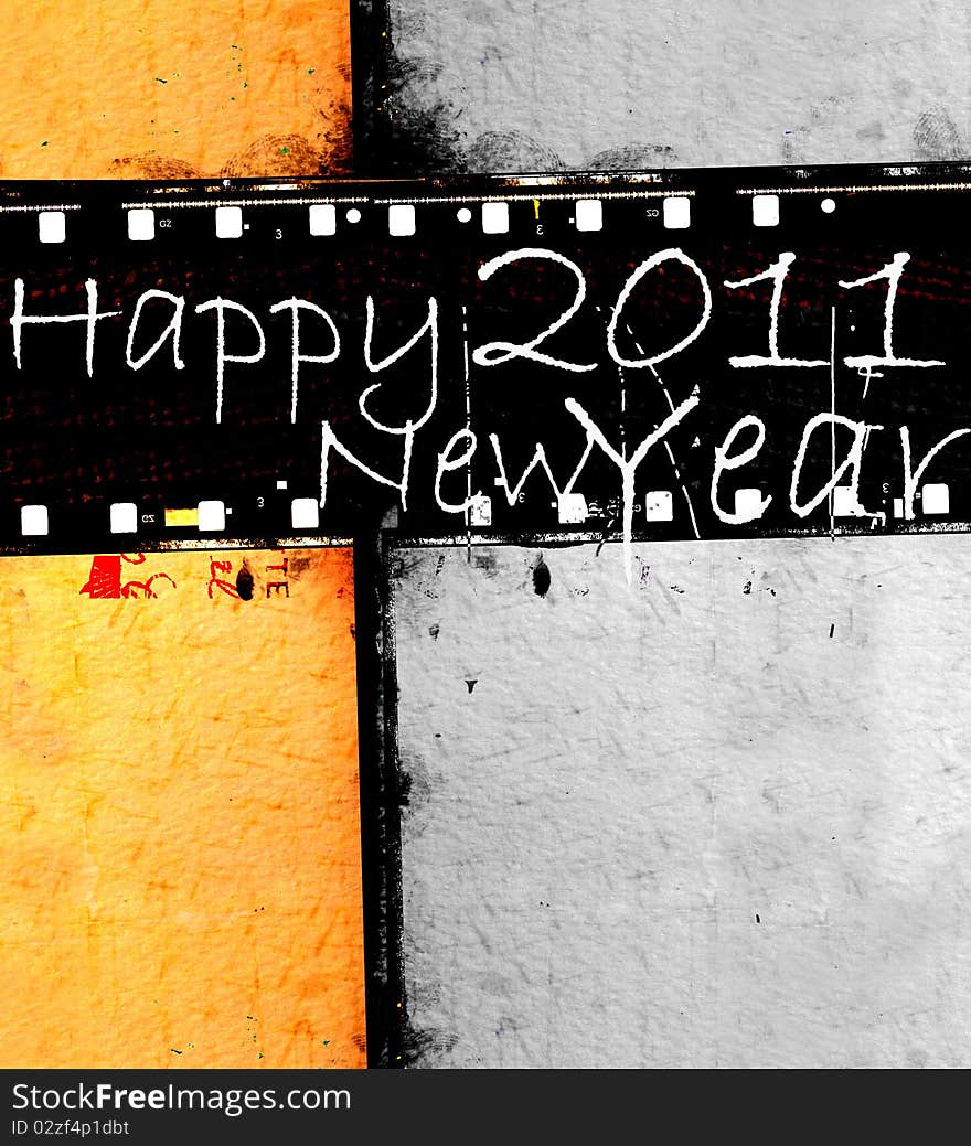 Vintage background with 2011 new year. Vintage background with 2011 new year