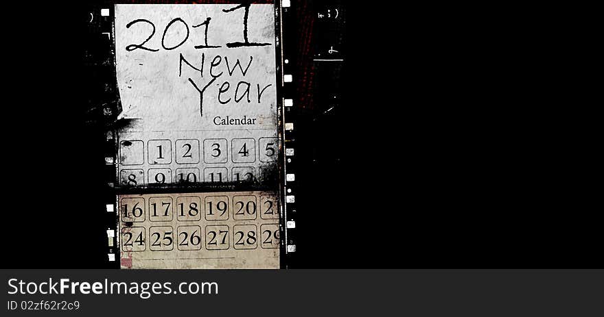 Vintage background with 2011 new year. Vintage background with 2011 new year