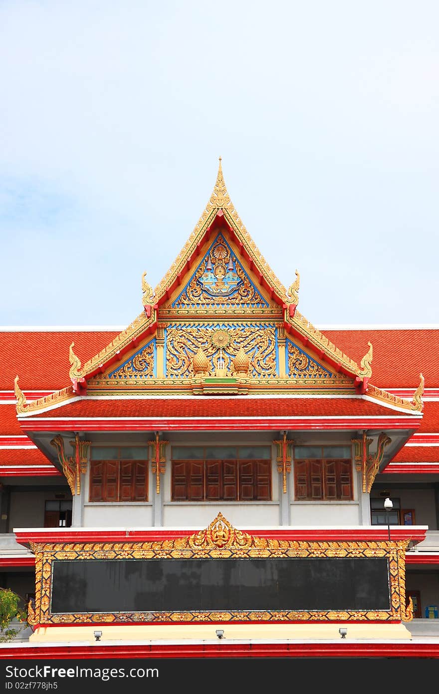 Building of Buddha style in Samutprakarn temple. Building of Buddha style in Samutprakarn temple.