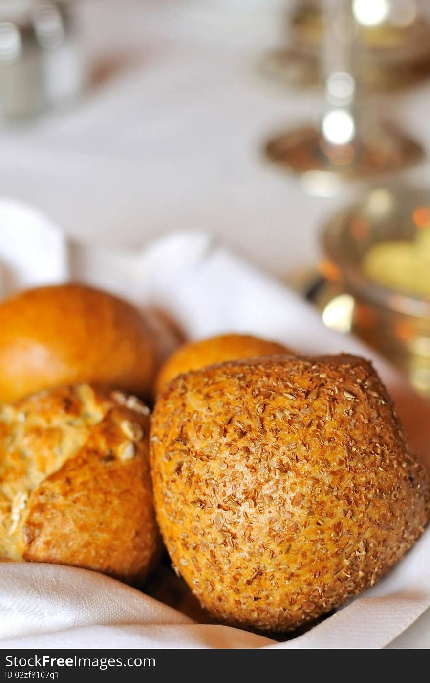 Closeup Of Brown Buns