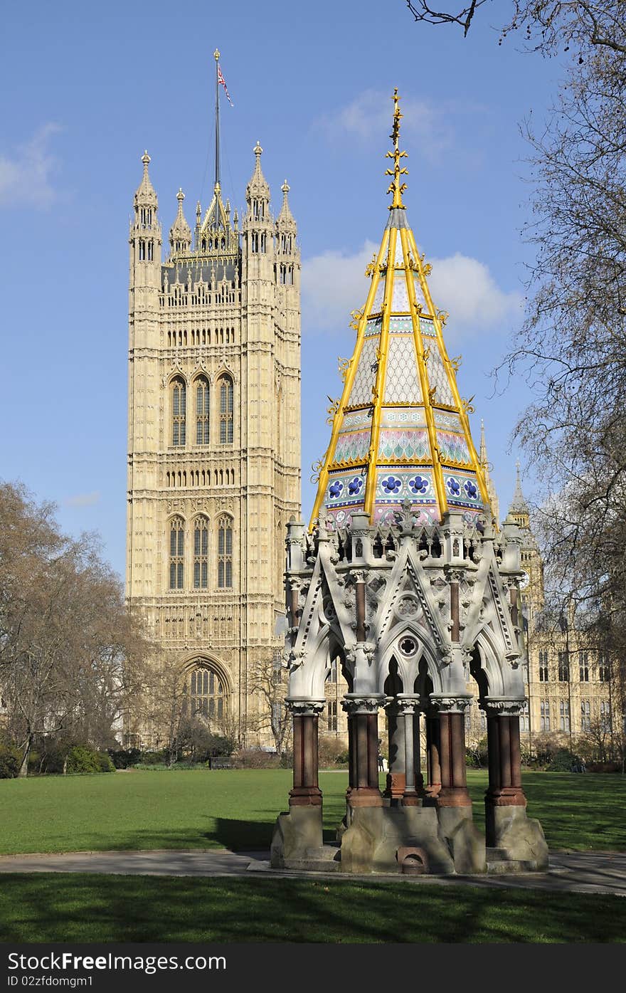 Buxton Memorial Fountain in Victoria Tower Gardens, Westminster, London