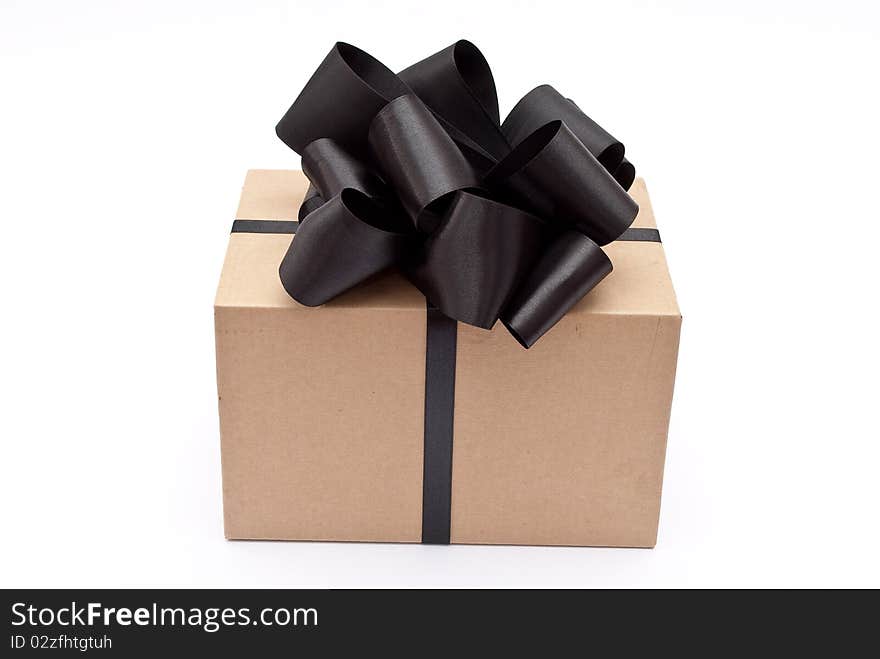 Box with black bow