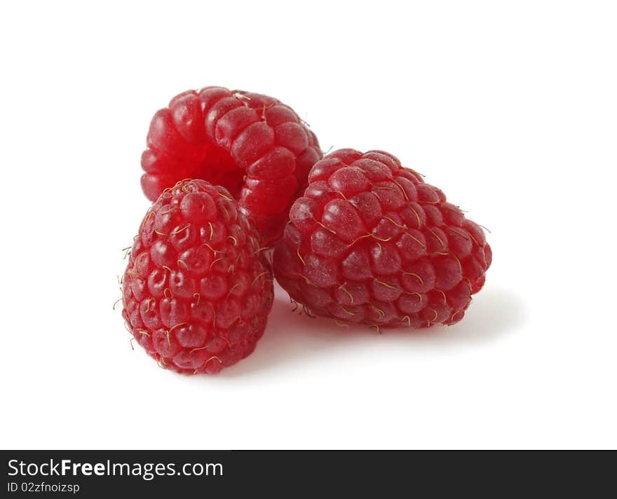 Raspberry On White Background