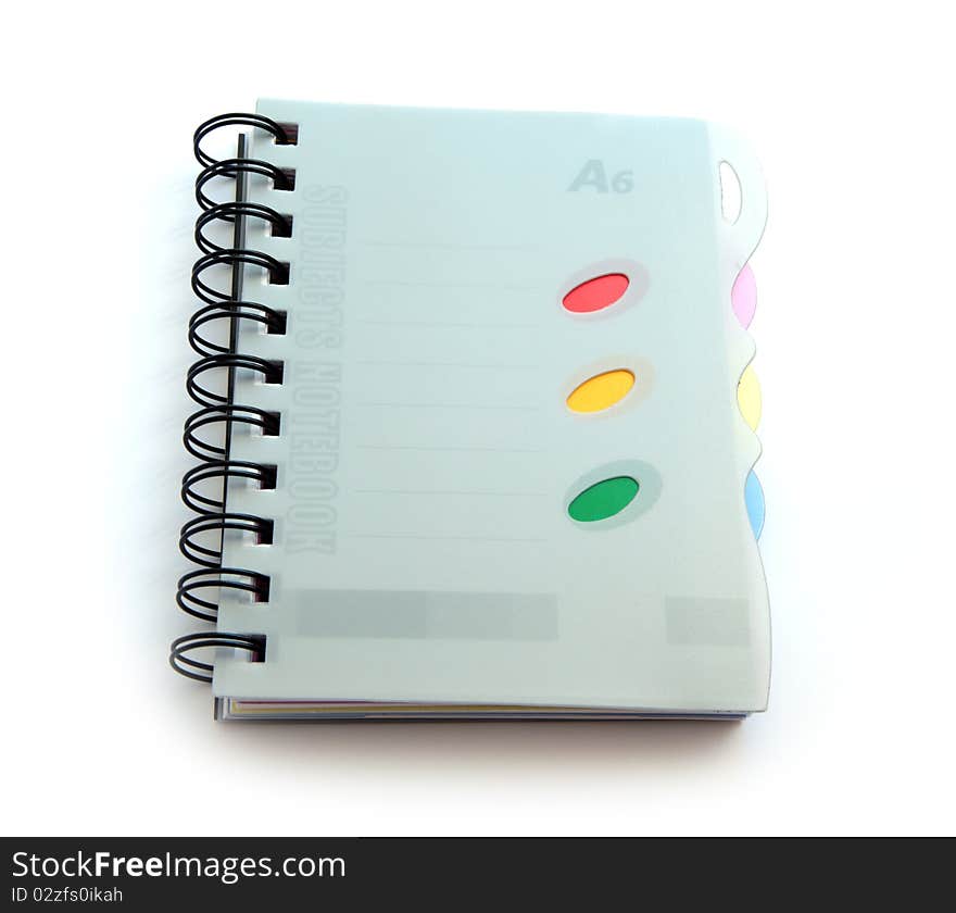 Image notebook isolated on a white background.